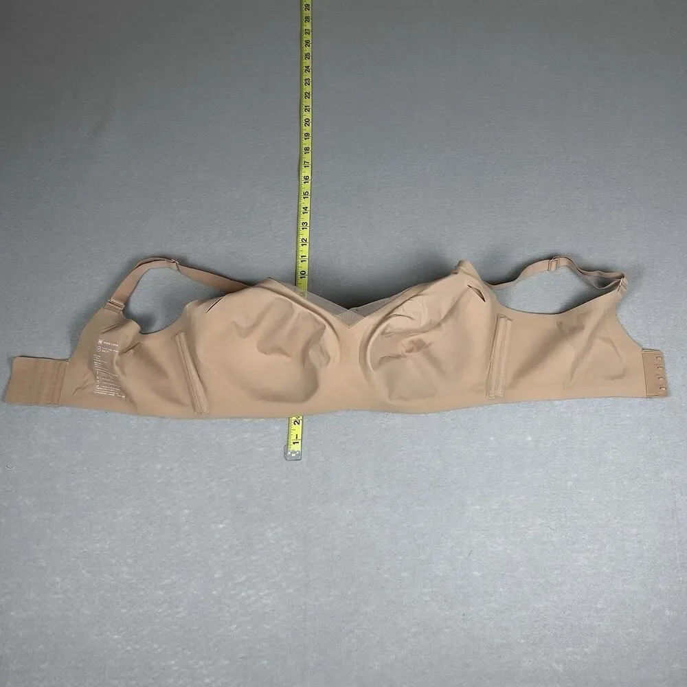 HoneyLove Crossover Bra Size 1X 40 C/D Beige Lined Wireless Comfort Multiway